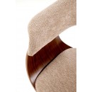 Стул HALMAR K545 бежевый/орех